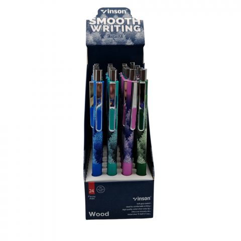 Pix Mecanic Inson Wood cu Gel și Cauciuc Antiderapant – Set 24 Bucăți – Vânzare Engros [2]