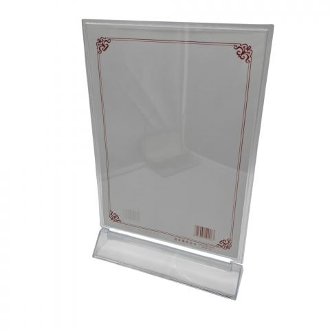 Portcard Plexiglas Mare – Suport Transparent pentru Prețuri, Meniu sau Informații – Design Elegant și Vizibilitate Maximă – Vânzare Engros [2]