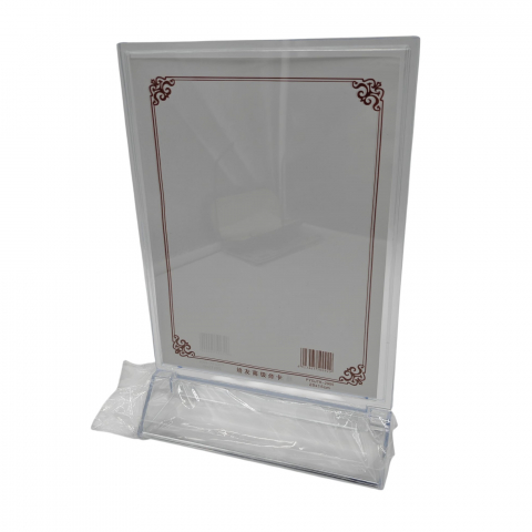 Articole prezentare, organizare si arhivare angro - Portcard Plexiglas Mediu – Suport Transparent pentru Prețuri sau Meniu – Design Elegant și Vizibilitate Superioară – Vânzare Engros