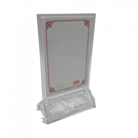 Portcard Plexiglas Mic – Suport Transparent pentru Prețuri sau Meniu – Design Elegant și Compact – Vânzare Engros [2]