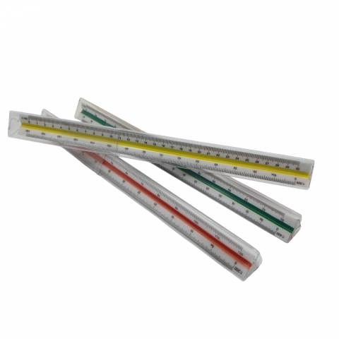 Rigle din Plastic cu 3 Laturi - Scări 1:200, 1:300 și 1:500 - Vânzare Angro [1]
