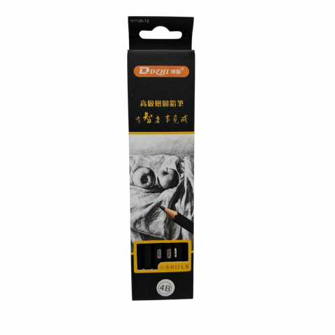 Articole pictura si desen angro - Set 12 Creioane Premium pentru Desen 4B Dzhi – Vânzare Angro