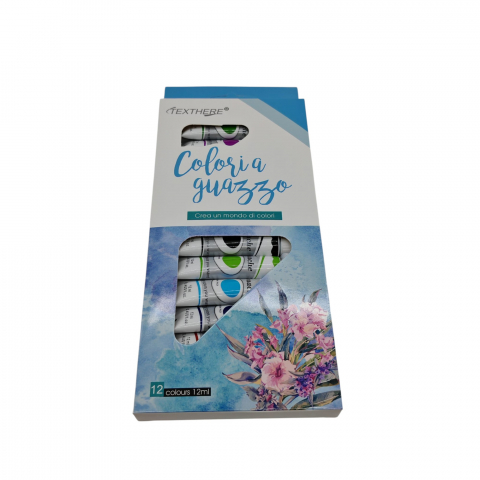 Set 12 Culori Guazzo la Tub Texthere – Vânzare Angro [1]