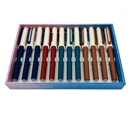 Articole pentru birou angro - Set 12 Stilouri cu Cerneală Termică și Radieră Yiren – Cod 6091 – Vânzare Engros