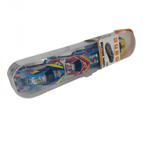 Jucarii baieti angro - Set 4 Mașinuțe de Raliu Colorate în Penar de Plastic – Pentru Copii 3+ Ani – Vânzare Engros