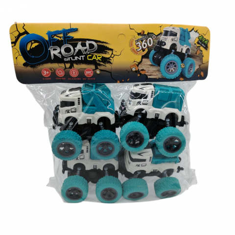 Jucarii Pentru Copii Angro - Set 4 Mașinuțe Off-Road cu Rotire 360° - Vânzare Angro