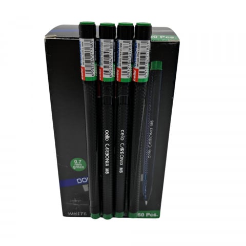Set 50 Pixuri Cello Carbonix – Pastă Verde, Vârf Subțire – Vânzare Engros [1]