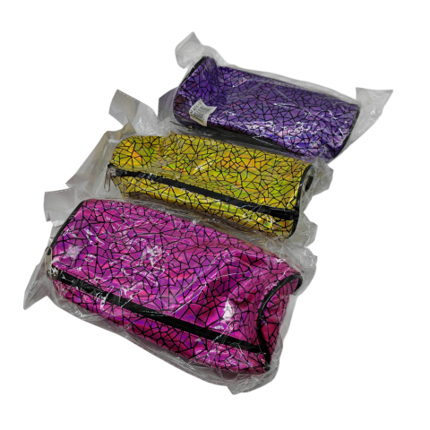 Penare si ghiozdane angro - Set 6 Penare Holografice Mozaic – Culori Asortate – Vânzare Engros