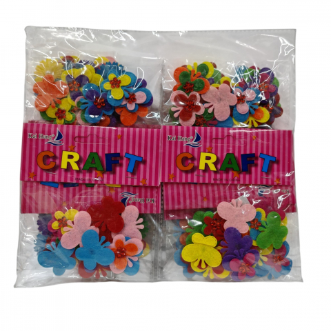 Papetarie, Birotica si Rechizite Angro - Set Accesorii pentru Creație și Lucru Manual – Fluturași Colorați – 12 Pungi/Set – Vânzare Engros