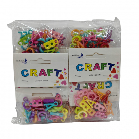 Papetarie, Birotica si Rechizite Angro - Set Accesorii pentru Creație și Lucru Manual – Litere Colorate tip Medalion – 12 Pungi/Set – Vânzare Engros