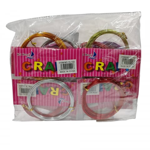 Set Accesorii pentru Creație și Lucru Manual – Sârmă Colorată Plușată – 12 Pungi/Set – Vânzare Engros [1]
