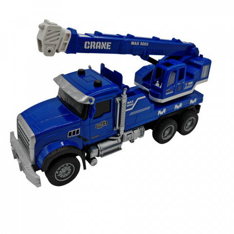 Jucarii Pentru Copii Angro - Set Camionetă cu Macara Mecanică - 6 Bucăți/Set - Vânzare Angro
