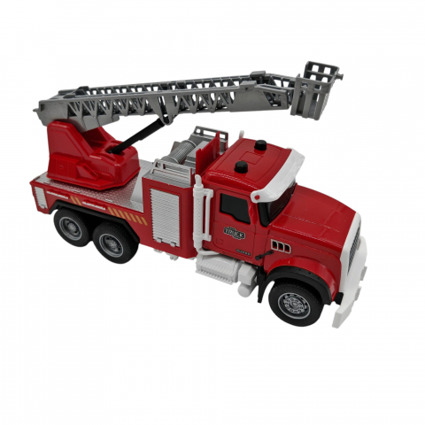 Jucarii Pentru Copii Angro - Set Camionetă Pompieri cu Scară și Nacelă - 6 Bucăți/Set - Vânzare Angro