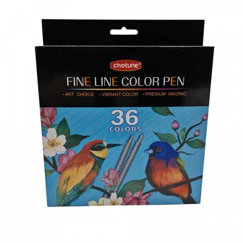 Creioane colorate si carioci angro - Set Carioci Chotune – 36 Culori – Pe Bază de Apă, Non-Toxice – Vânzare Engros