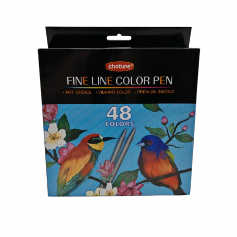 Creioane colorate si carioci angro - Set Carioci Chotune – 48 Culori – Pe Bază de Apă, Non-Toxice – Vânzare Engros