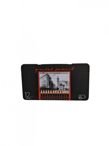 Instrumente de scris angro - Set Creioane Premium pentru Desen – Diferite Mine, Penar Metalic – Vânzare Engros