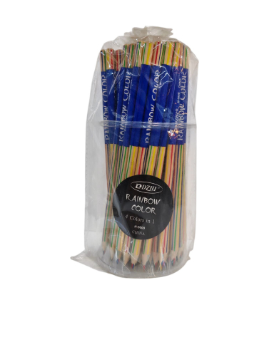 Creioane colorate si carioci angro - Set Creioane Rainbow Dzhi – Mina cu 4 Culori în 1, 72 Bucăți – Vânzare Engros