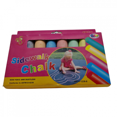 Jucarii Pentru Copii Angro - Set Cretă de Desen - Nontoxică, 8 Bucăți/Set, Culori Diferite - Vânzare Engros