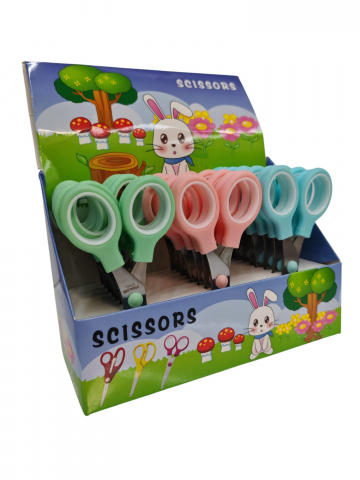 Set Foarfece cu Mâner de Plastic - Diverse Culori, 24 Bucăți - Vânzare Engros [2]
