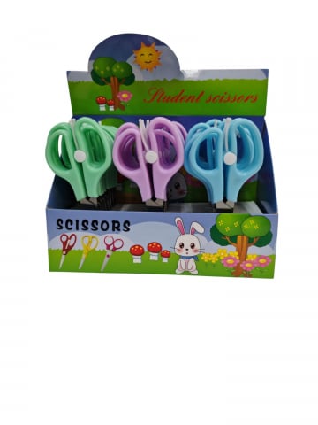 Articole pentru birou angro - Set Foarfece de Precizie cu Mâner de Plastic – Diverse Culori, 24 Bucăți – Vânzare Engros