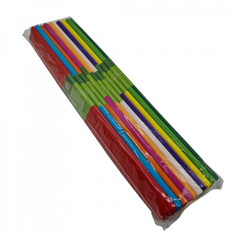 Articole din hartie angro - Set Hârtie Creponată – 2 Metri Lungime – 10 Culori Diferite – Ideal pentru Activități Creative - Vanzare Engro