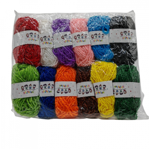 Set Lână Colorată pentru Tricotat – 12 Culori Asortate – Vânzare Engros [1]