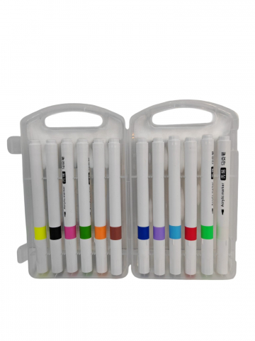 Set Markere Acrilice Premium - 12 Culori/Set (Vânzare en-gros) [1]