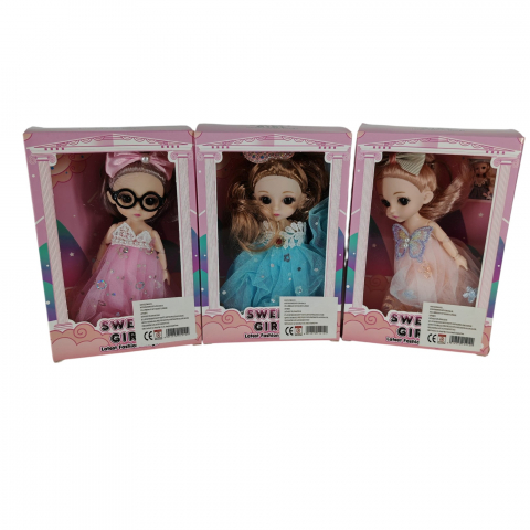 Jucarii Pentru Copii Angro - Set Păpuși Sweet Girl - Modele Asortate - pentru Copii 3+ Ani - Vânzare Angro