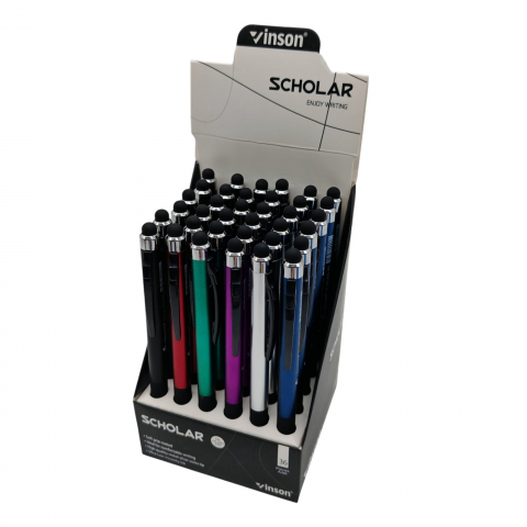 Instrumente de scris angro - Set Pixuri Inson Scholar – Grip Coated – 6 Culori/Set – 36 Buc/Set – Vânzare Angro