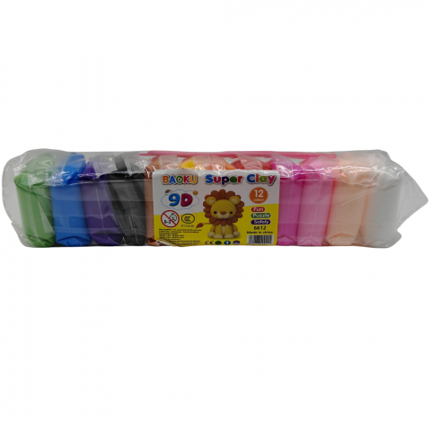 Jucarii Pentru Copii Angro - Set Plastilină Colorată Baoku – 12 Culori/Set – Vânzare Engros