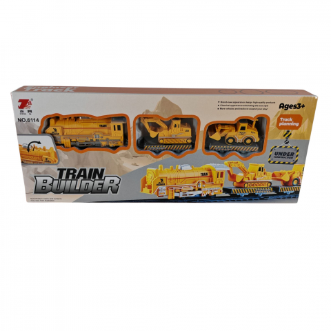 Jucarii Pentru Copii Angro - Set Trenuleț cu Șine și 2 Excavatoare - pentru Copii 3+ Ani - Vânzare Angro