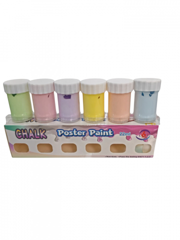 Articole pictura si desen angro - Set Vopsea Tempera - 6 Culori Diferite (Vânzare en-gros)