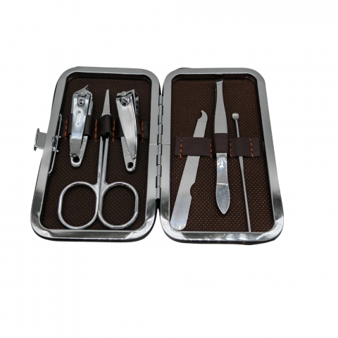 Articole manichiura / pedichiura angro - Trusă Completă Manichiură/Pedichiură - 6 Piese în Penar Premium - Vânzare Angro