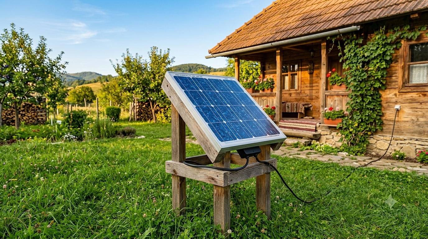 Panou Fotovoltaic Mic pentru Cabană sau Grădină: Ghid 2026