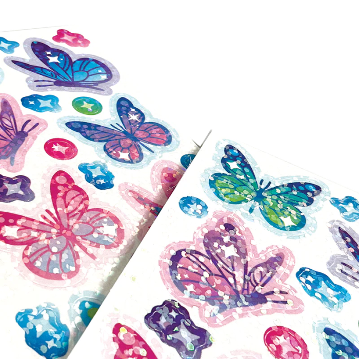 Abtibilduri holografice cu sclipici Stickiville Butterflies - Ooly - BazaRapid.ro [2]