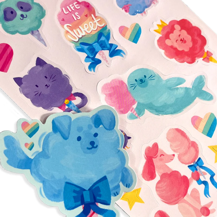 Abtibilduri parfumate - Stickiville Fluffy Cotton Candy - Ooly - BazaRapid.ro [2]