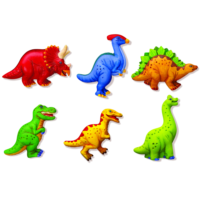 Atelier creativ Modeleaza si picteaza - Dinozaur care straluceste in intuneric - 4M - BazaRapid.ro [3]