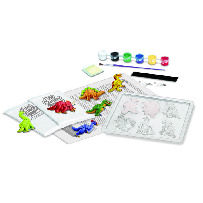 Atelier creativ Modeleaza si picteaza - Dinozaur care straluceste in intuneric - 4M - BazaRapid.ro [2]