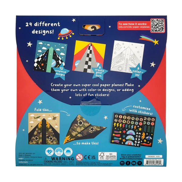 Avioane de hartie - 24 modele, set creativ DIY - Ooly - BazaRapid.ro [2]