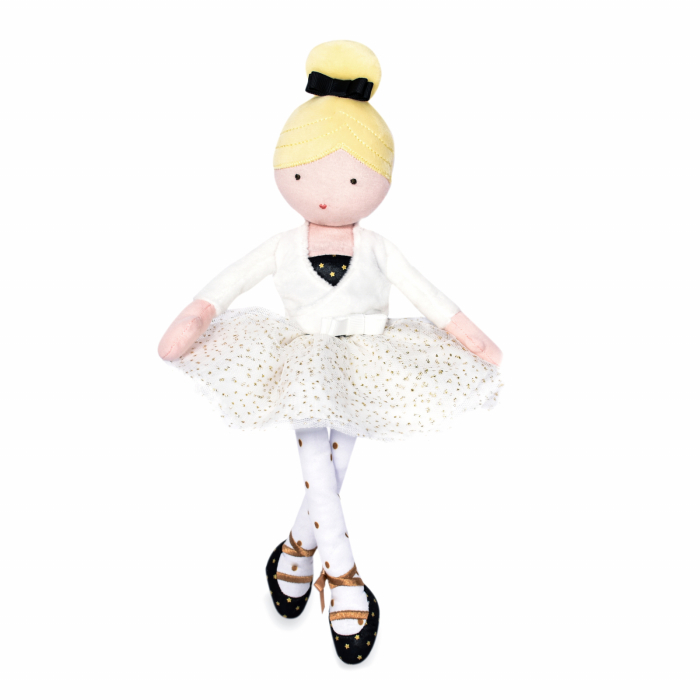 Balerina Anais, 35 cm, material textil, alb - Jolijou - BazaRapid.ro [2]