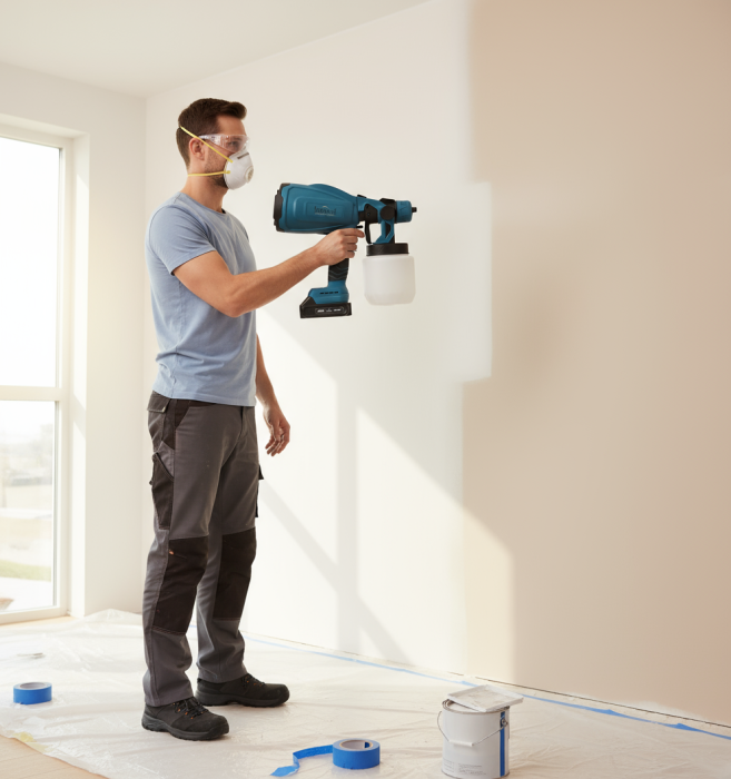 Pistol de Pulverizare Innova Fără Fir, 800W, 48V, 2 Baterii, 800ml - Control și Performanță [4]