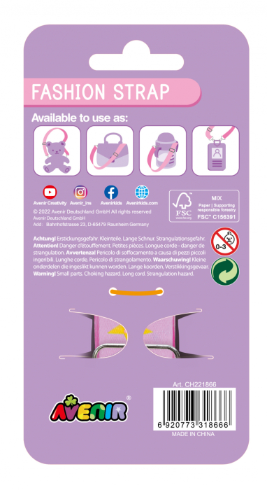 Bretea Fashion ajustabila pentru accesorii - Mielusel somnoros - Avenir - BazaRapid.ro [3]
