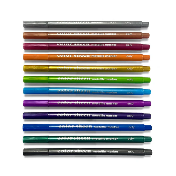 Carioci Colorate metalice-Color Sheen-set de 12 - Ooly - BazaRapid.ro [6]