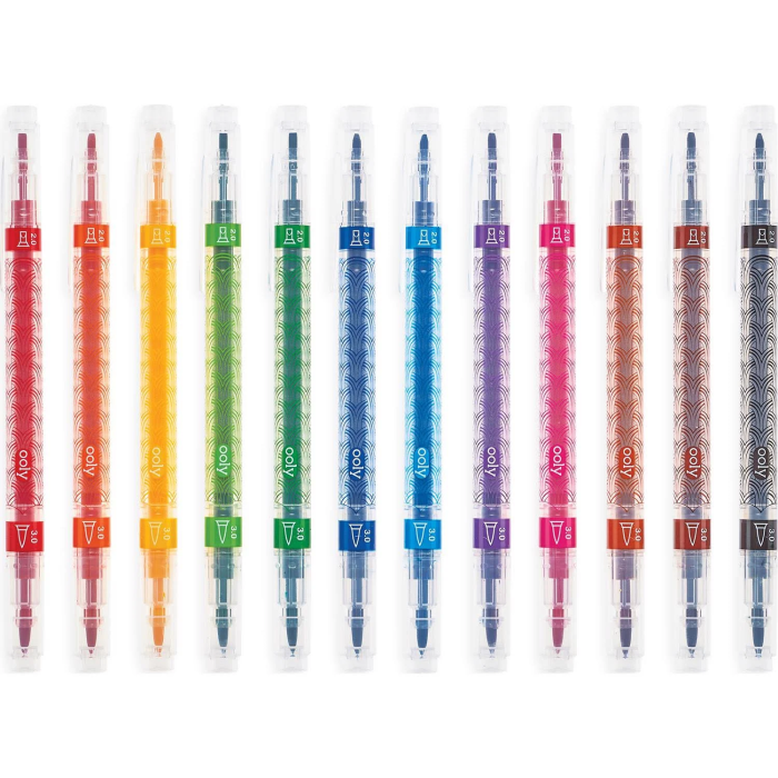 Carioci duble caligrafice Duo, set de 12 - Ooly - BazaRapid.ro [7]