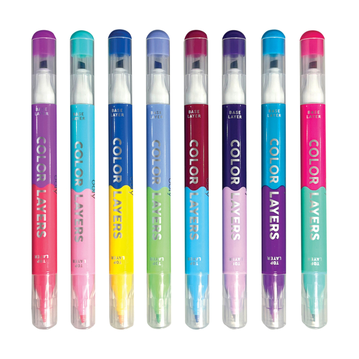 Carioci duble Color Layers - set de 8 - Ooly - BazaRapid.ro [4]