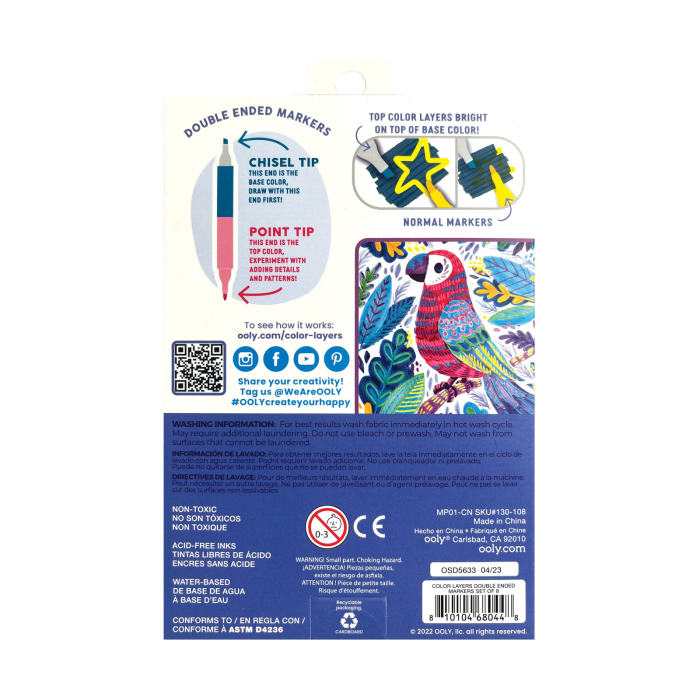 Carioci duble Color Layers - set de 8 - Ooly - BazaRapid.ro [7]