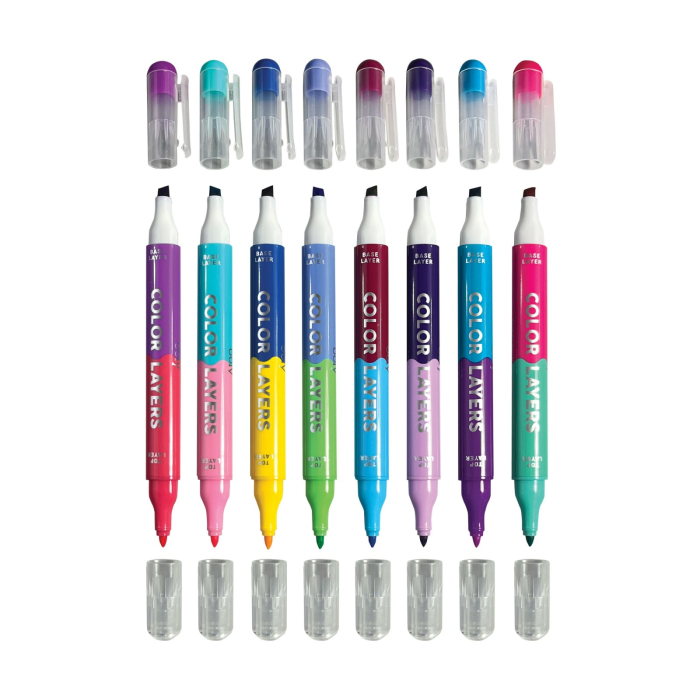Carioci duble Color Layers - set de 8 - Ooly - BazaRapid.ro [6]
