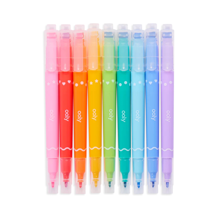 Carioci duble cu stampile Confetti Stamp - set de 9 - Ooly - BazaRapid.ro [5]