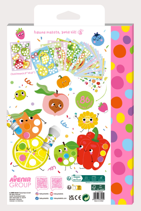 Carte de colorat Dots4Fun - Alimente - Avenir - BazaRapid.ro [2]