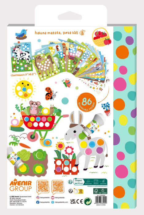 Carte de colorat Dots4Fun - Animale de ferma - Avenir - BazaRapid.ro [2]